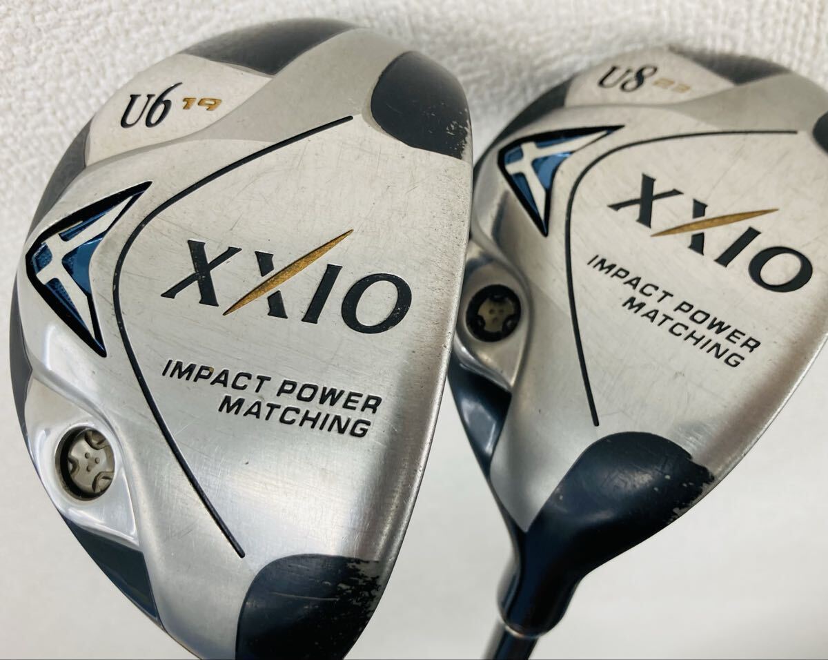 DUNLOP ダンロップ XXIO ゼクシオ ユーティリティ 2本セット 1円スタート U6 19° U8 22° UT ゼクシオ MP600 フレックスSR ゴルフクラブ