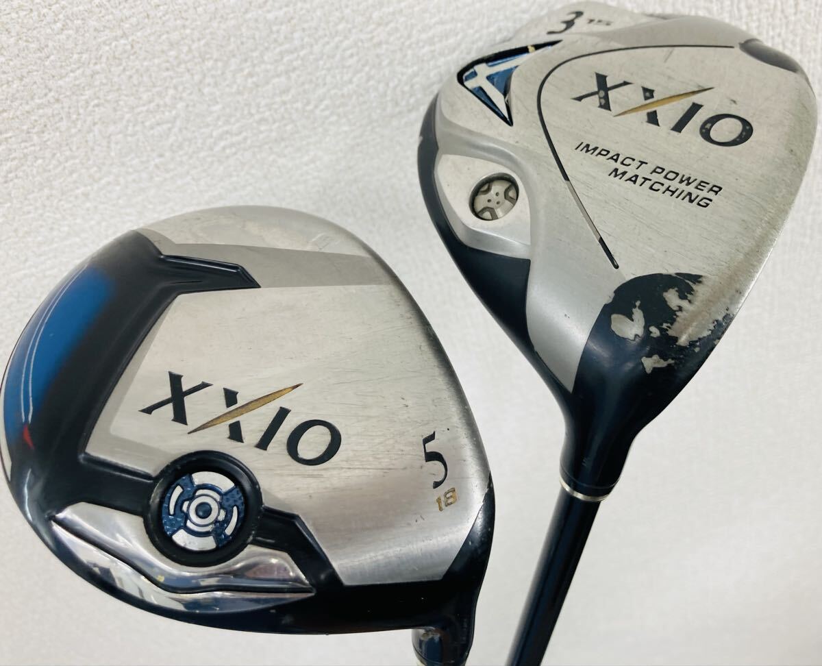 ダンロップ ゼクシオ XXIO DUNLOP フェアウェイウッド 2本セット 1円スタート 3W 5W FW MP600 MP700 フレックス SR ゴルフクラブ 男性右利
