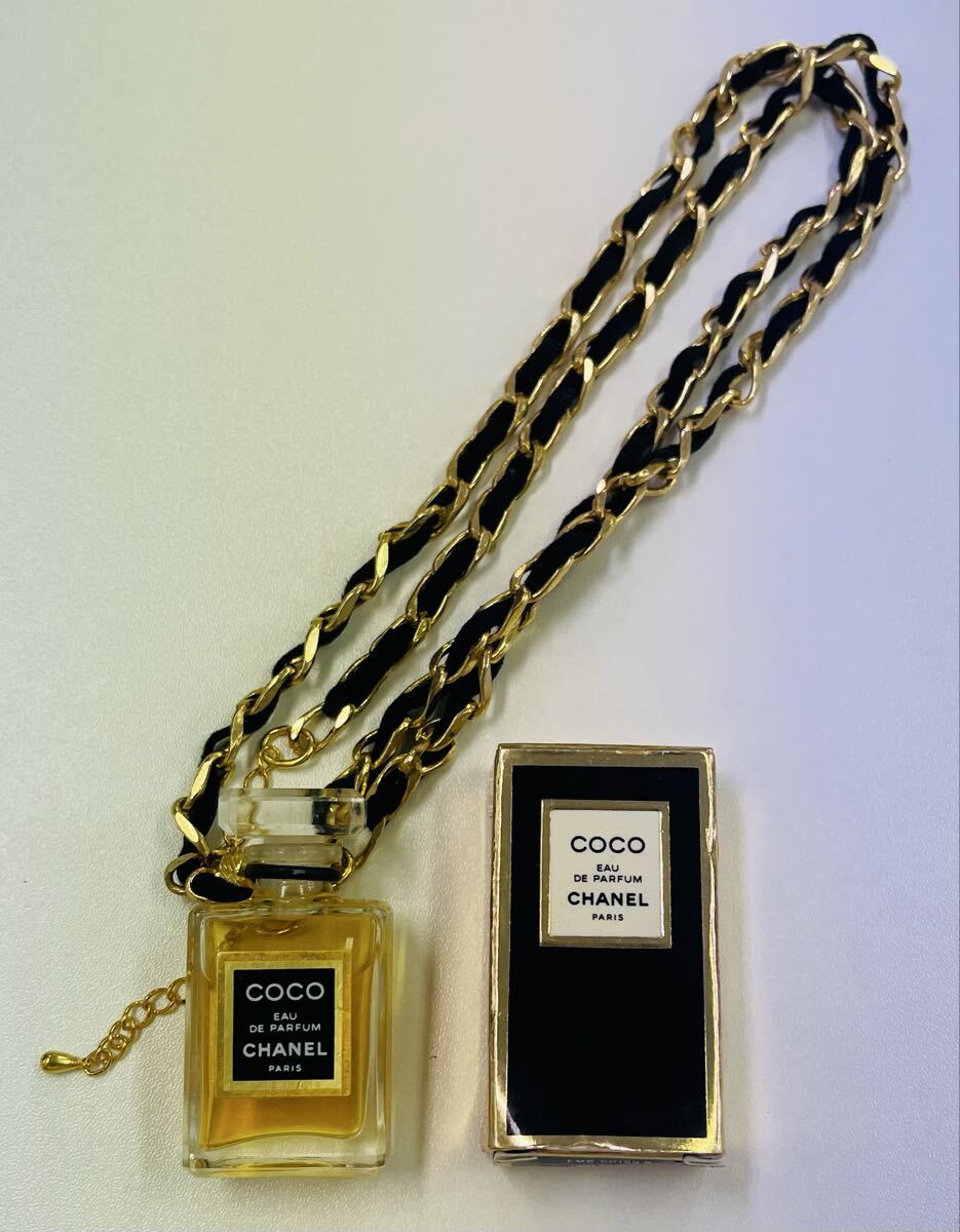 CHANEL シャネル ココシャネル 香水 ミニボトル 1円スタート オードパルファム EAU DE PARFUM ペンダント ネックレス