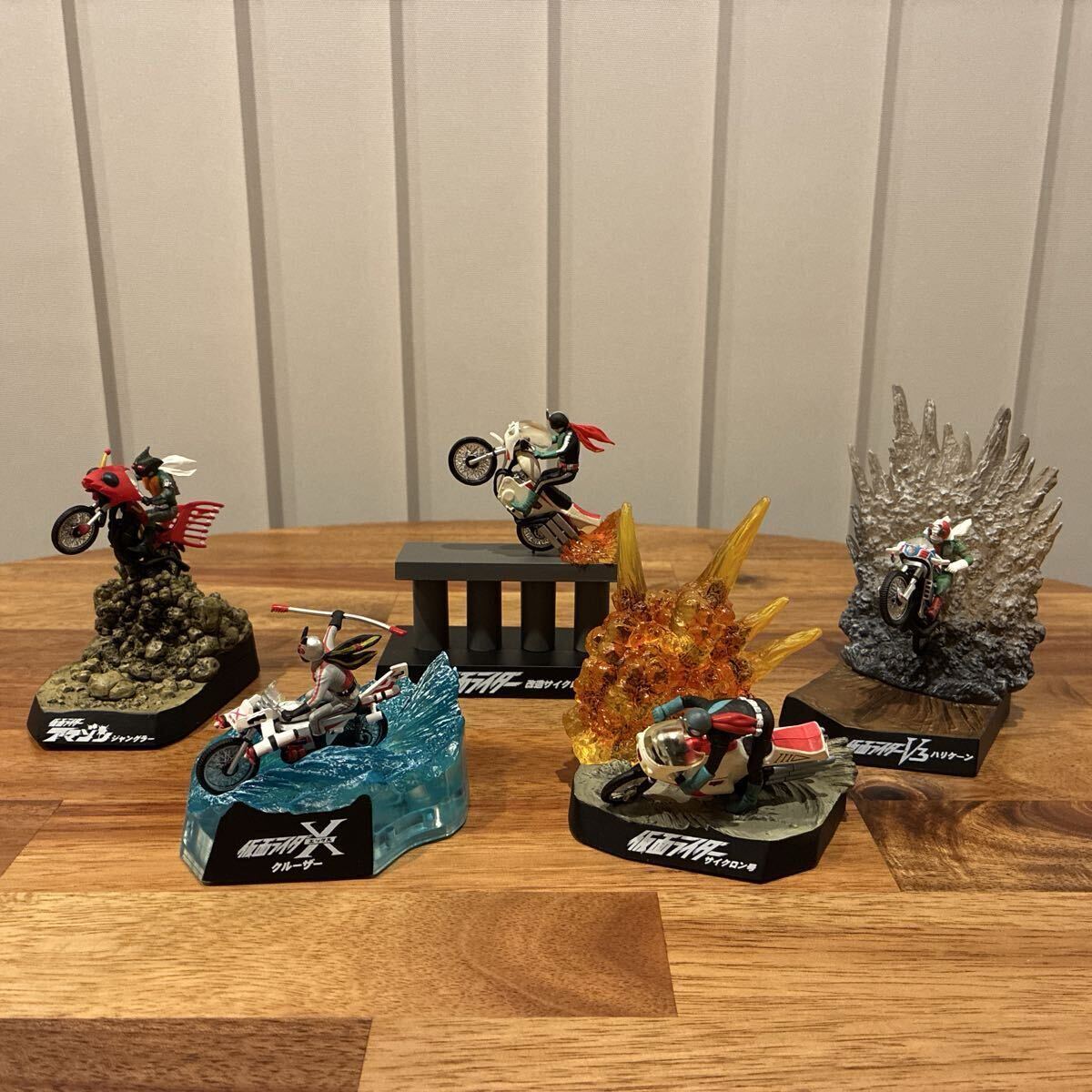 名鑑シリーズ ライダーアクション マシンエクスプロージョン 5種セット 仮面ライダー サイクロン ハリケーン クルーザー ジャングラー