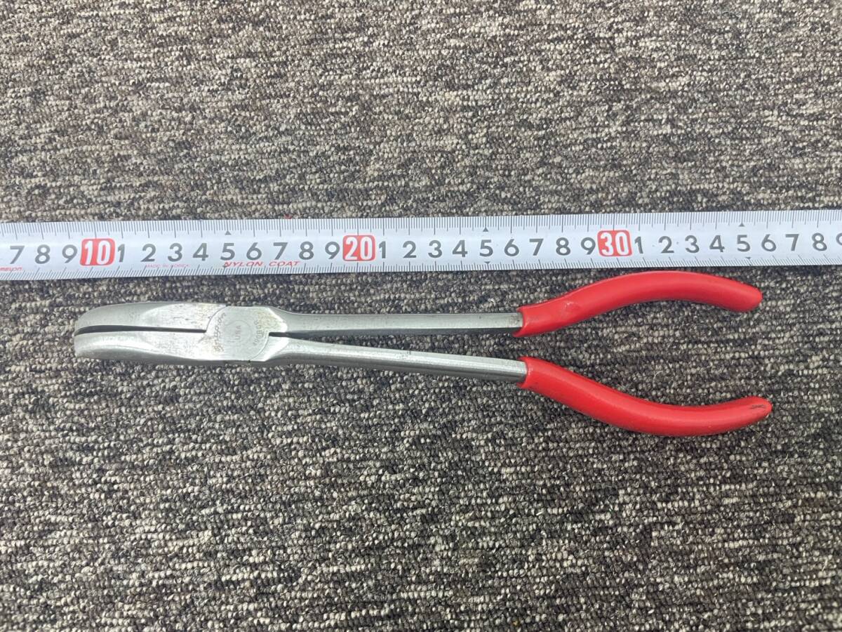 スナップオン Snap-on ロングリーチ 90°ベントノーズプライヤー 490BCP ノーズプライヤ ニードルプライヤ ラジオペンチ　特殊プライヤ