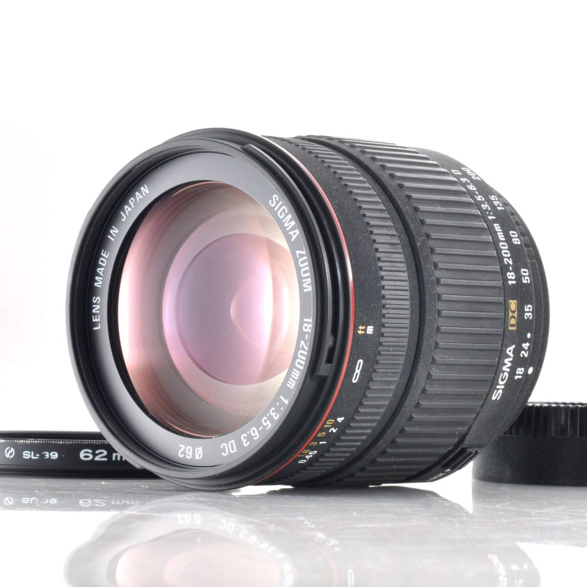 【シグマ】SIGMA ZOOM 18-200mm F3.5-6.3 DC 高倍率 ニコンFマウント #P741