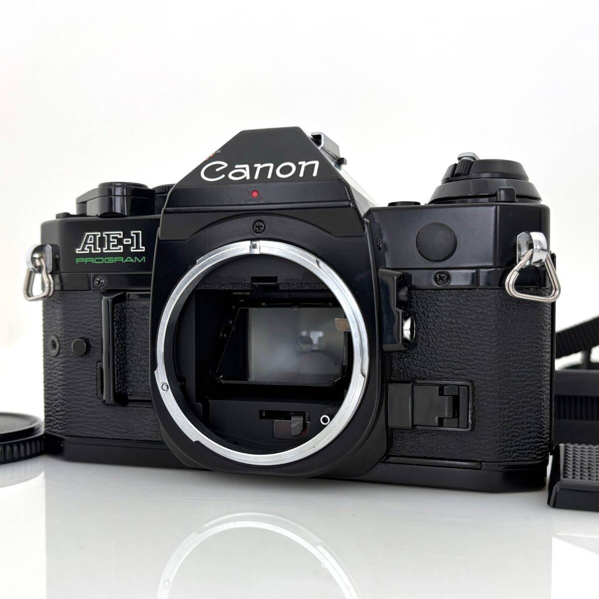 【キヤノン】CANON AE-1 Program ブラック フィルム一眼レフ ストラップ付き #M333