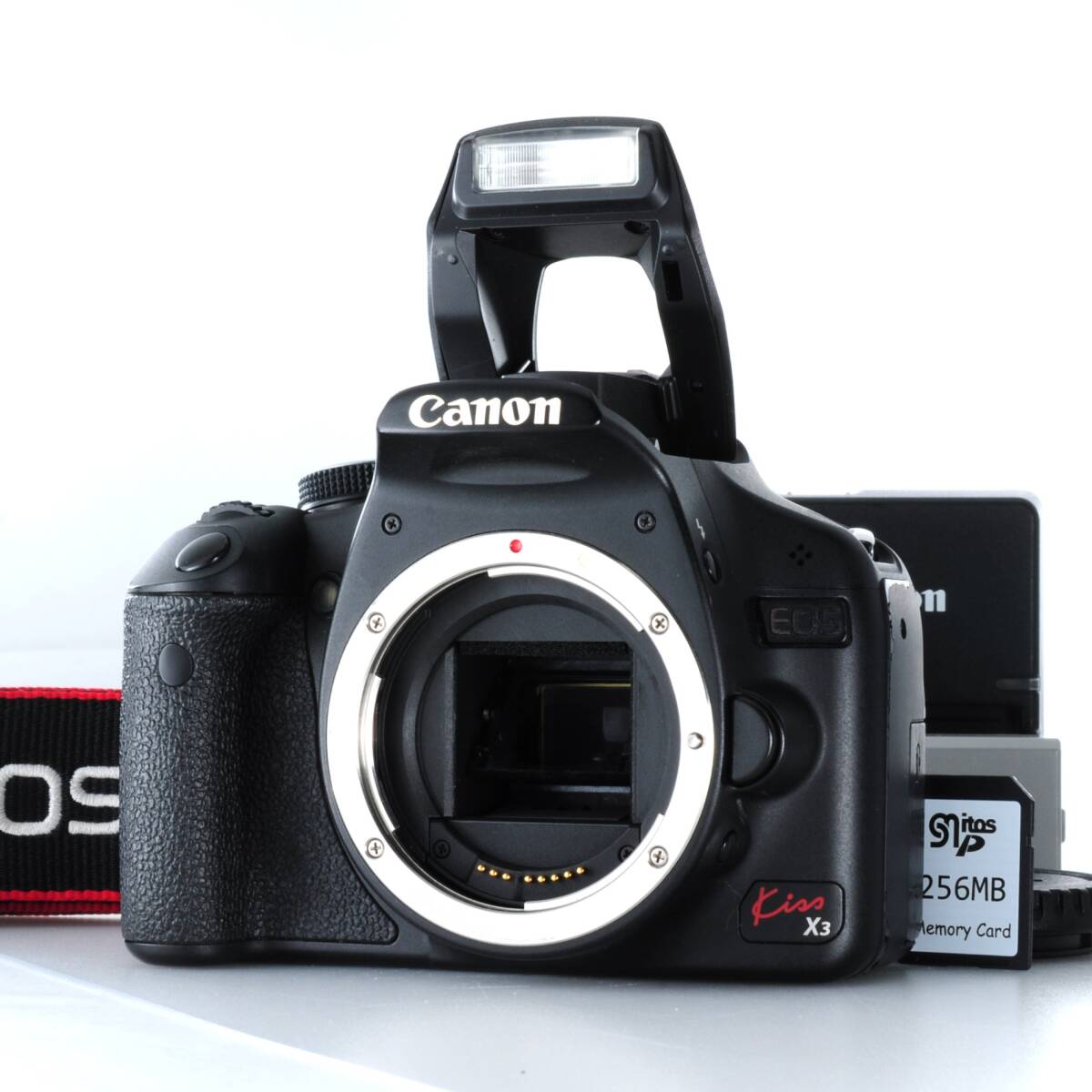 【キヤノン】Canon EOS Kiss X3 Rebel T1i 500D デジタル一眼レフカメラ + バッテリー・充電器 #U795