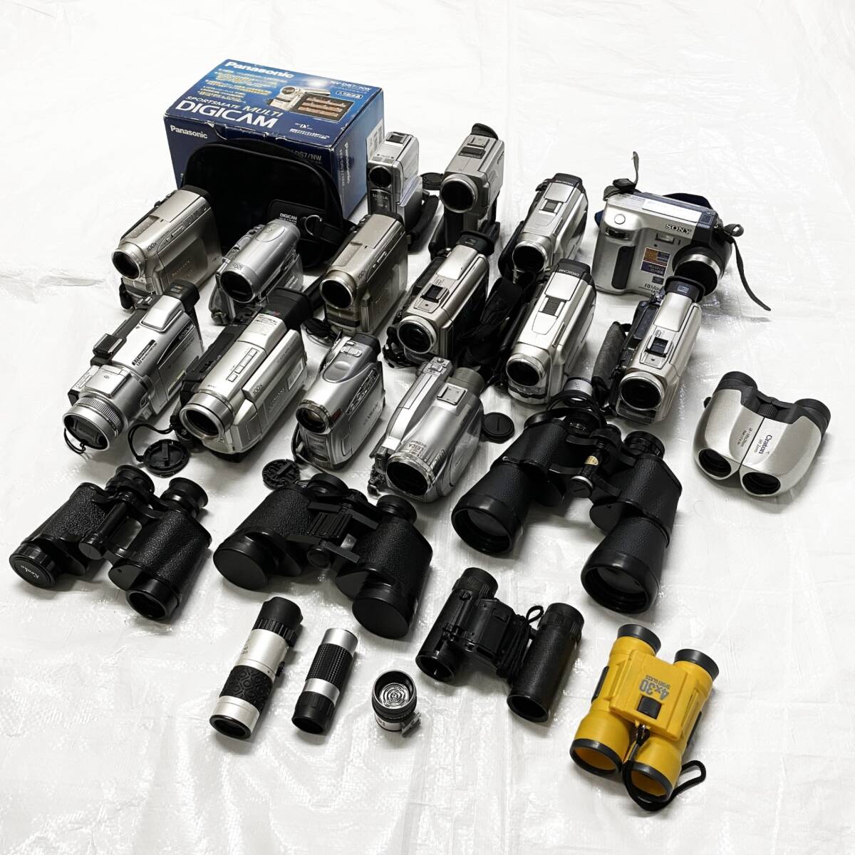 【まとめ】SONY パナソニックなど ビデオカメラ・双眼鏡 計22台 #W211
