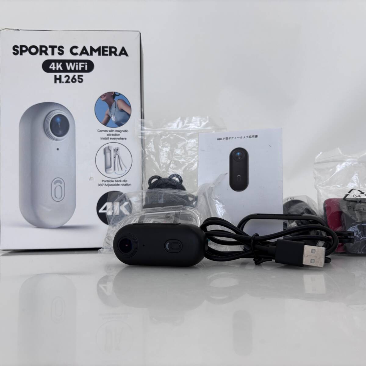 【スポーツカメラ】SPORTS CAMERA 4K WiFi H.265 デジタルビデオカメラ #W216