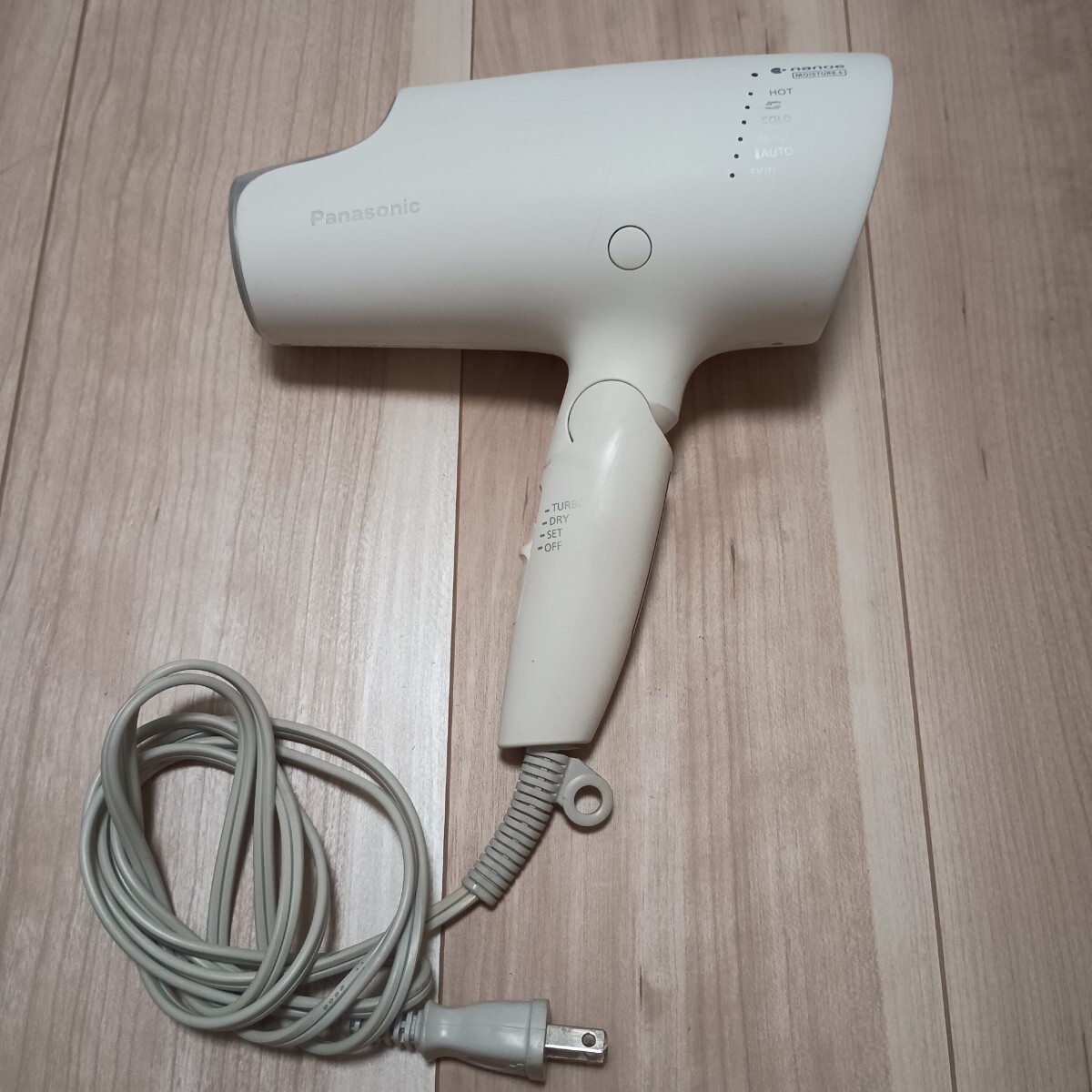 2288 動作確認済　1円スタート　 Panasonic ヘアドライヤー パナソニック ドライヤー ホワイト EH-NA0G ナノケア
