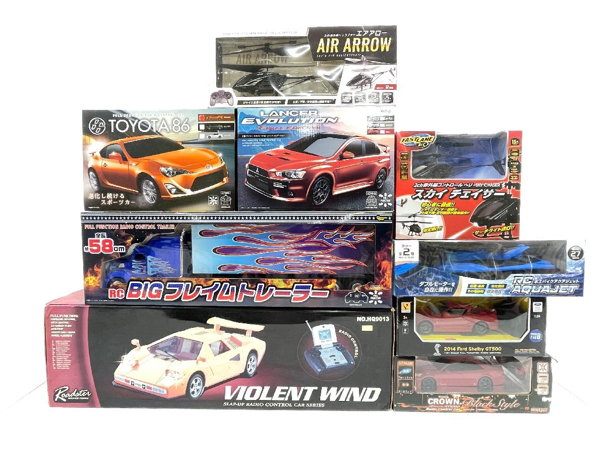 △ジャンク品 ラジコン まとめ トヨタ 86/スカイチェイサー/フレイムトレイラー 等 同梱不可 1円スタート