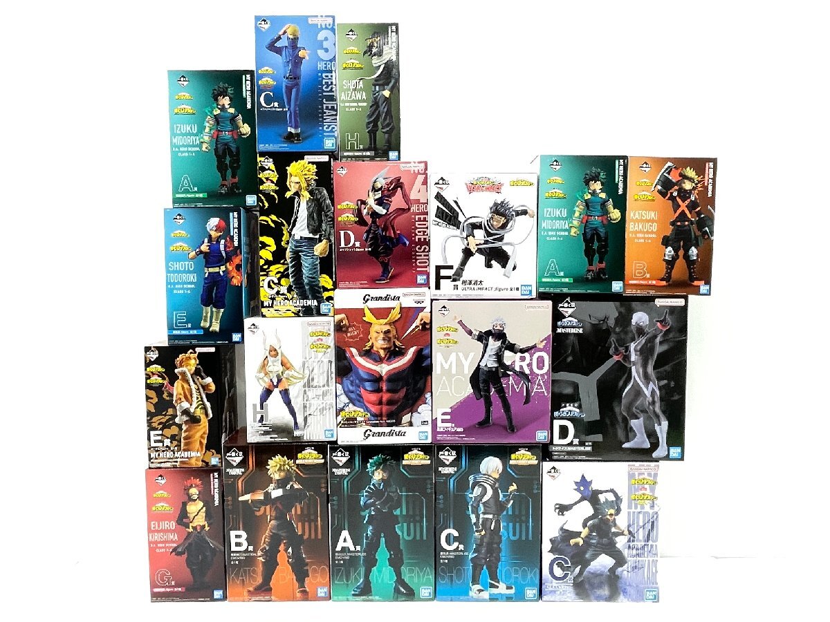 △現状品 ヒロアカ フィギュア まとめ オールマイト/緑谷出久/爆豪勝己/轟焦凍/常闇踏陰/相澤消太/ベストジーニスト 他 同梱不可 1スタ