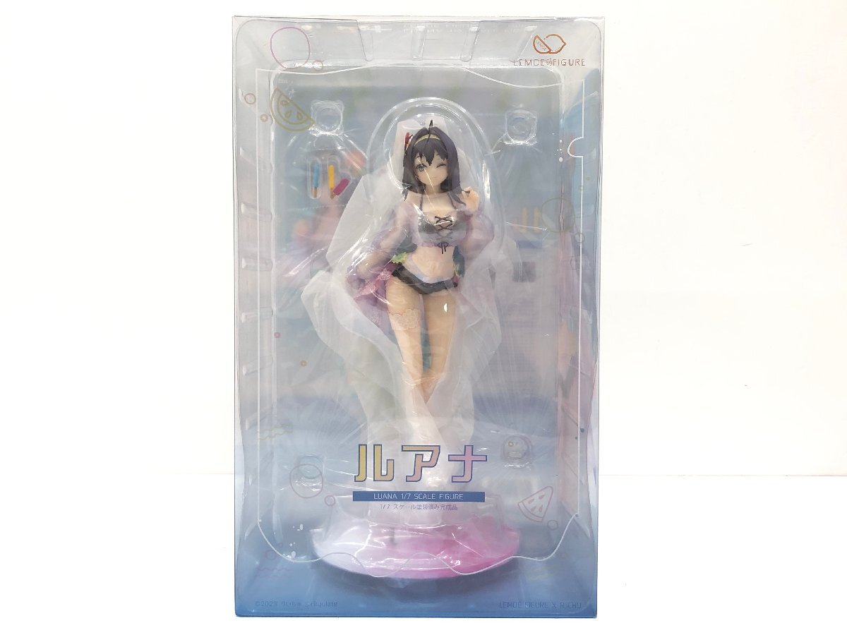◇【2】未開封 箱イタミ Lemoe Figure ルアナ illustration by りいちゅ 1/7 完成品フィギュア 同梱不可　1円スタート