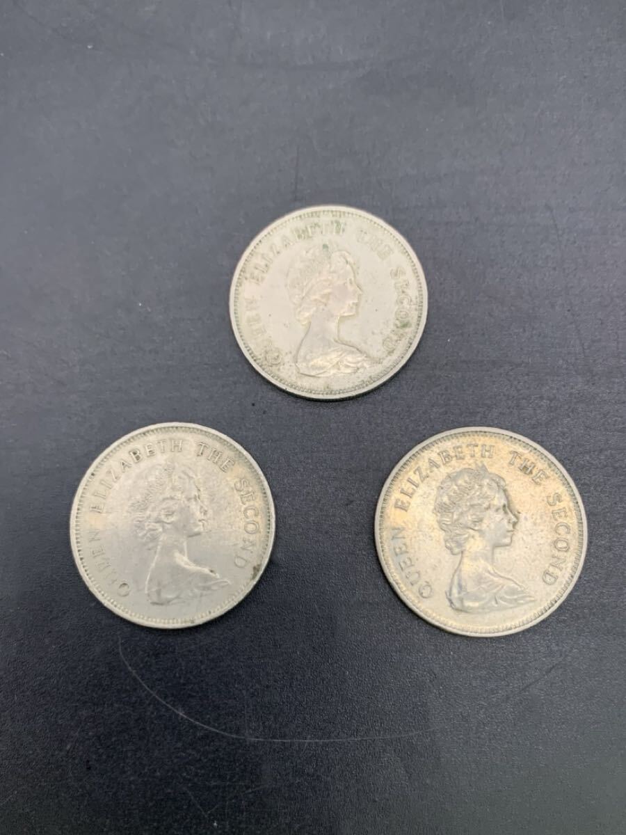 武井　7月　NO.198 外貨　まとめ　香港　1ドル　1979 1978 海外　外国　アジア　総枚数3枚　総重量21.3g 汚れあり　コレクション