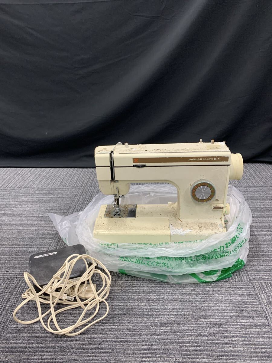 春名 7月 No.579 JAGUAR MATE S-1 ジャガー ミシン model 3600-0 通電確認済み 動作不良 剥がれあり 錆あり 汚れあり