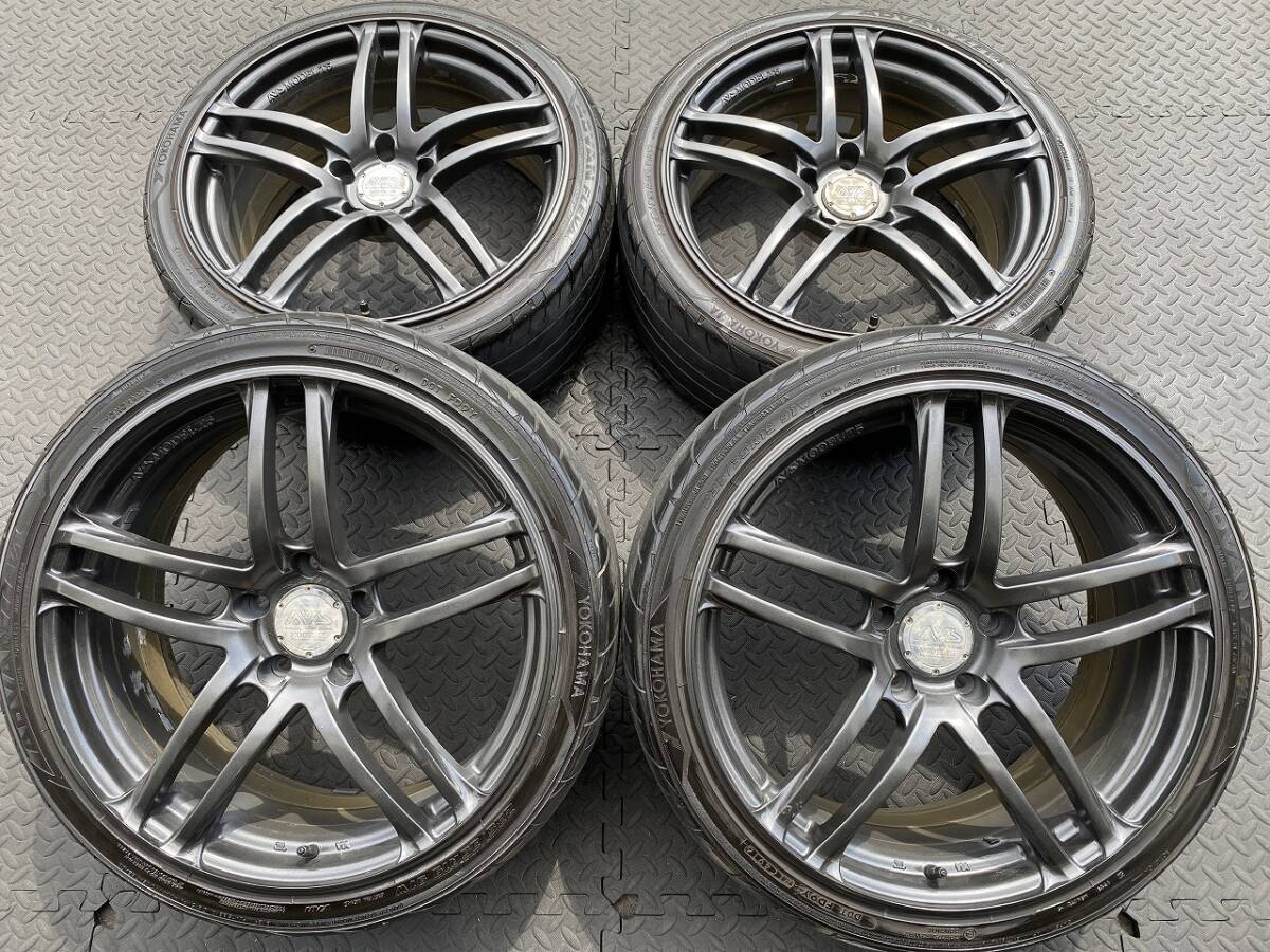 YOKOHAMA ADVANレーシング AVS モデルT5 8.5J チェイサー シルビア 180SX RX-8 RX-7 FD スカイライン タイプR オデッセイ アテンザワゴン