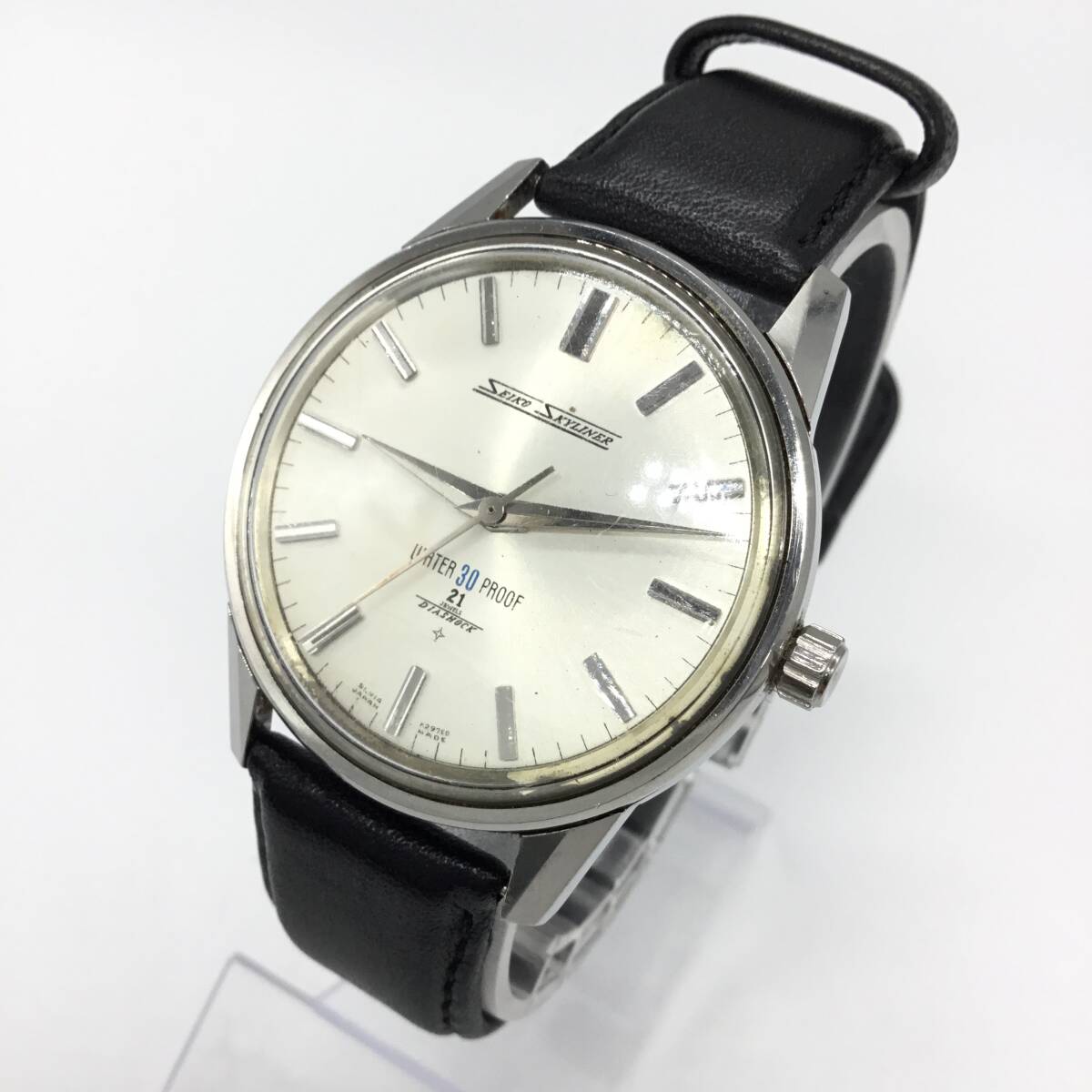 3601■　SEIKO セイコー SKYLINER スカイライナー 14092 手巻き メンズ腕時計 中古 アンティーク ヴィンテージ 稼働 ベルト社外 リューズ〇
