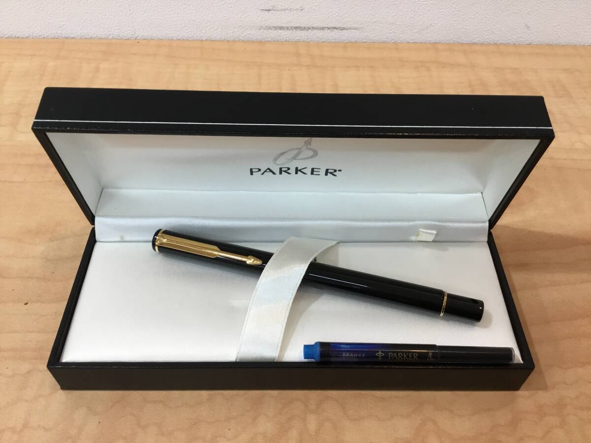 ■3603 Parker パーカー 万年筆 RIALTO リアルト 箱 インク付き 筆記具 ペン 筆記未確認