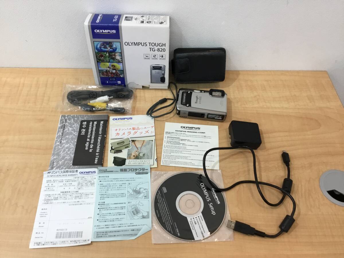 ■3597 OLYMPUS STYLUS TG-820 コンパクトデジタルカメラ ジャンク 中古 カメラ 簡易動作確認済 通電〇 シャッター〇