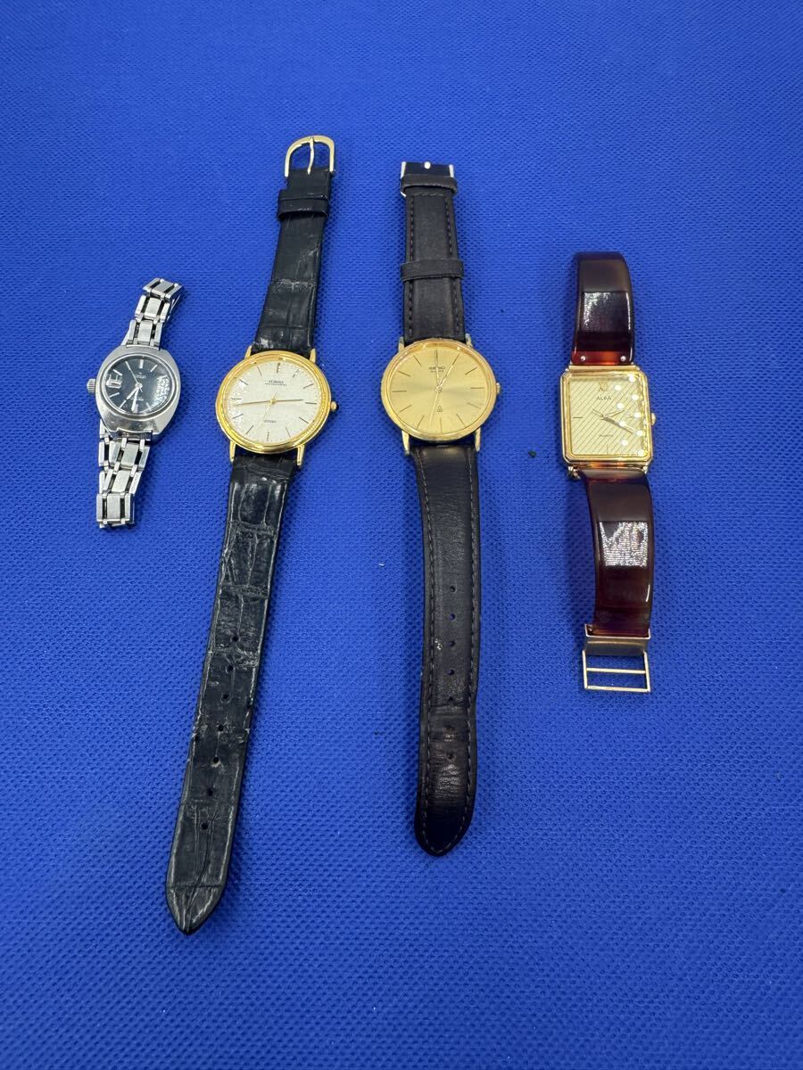 腕時計 4点 まとめ売り SEIKO ALBA CITIZENクォーツ メンズ レディース ジャンク　　H006