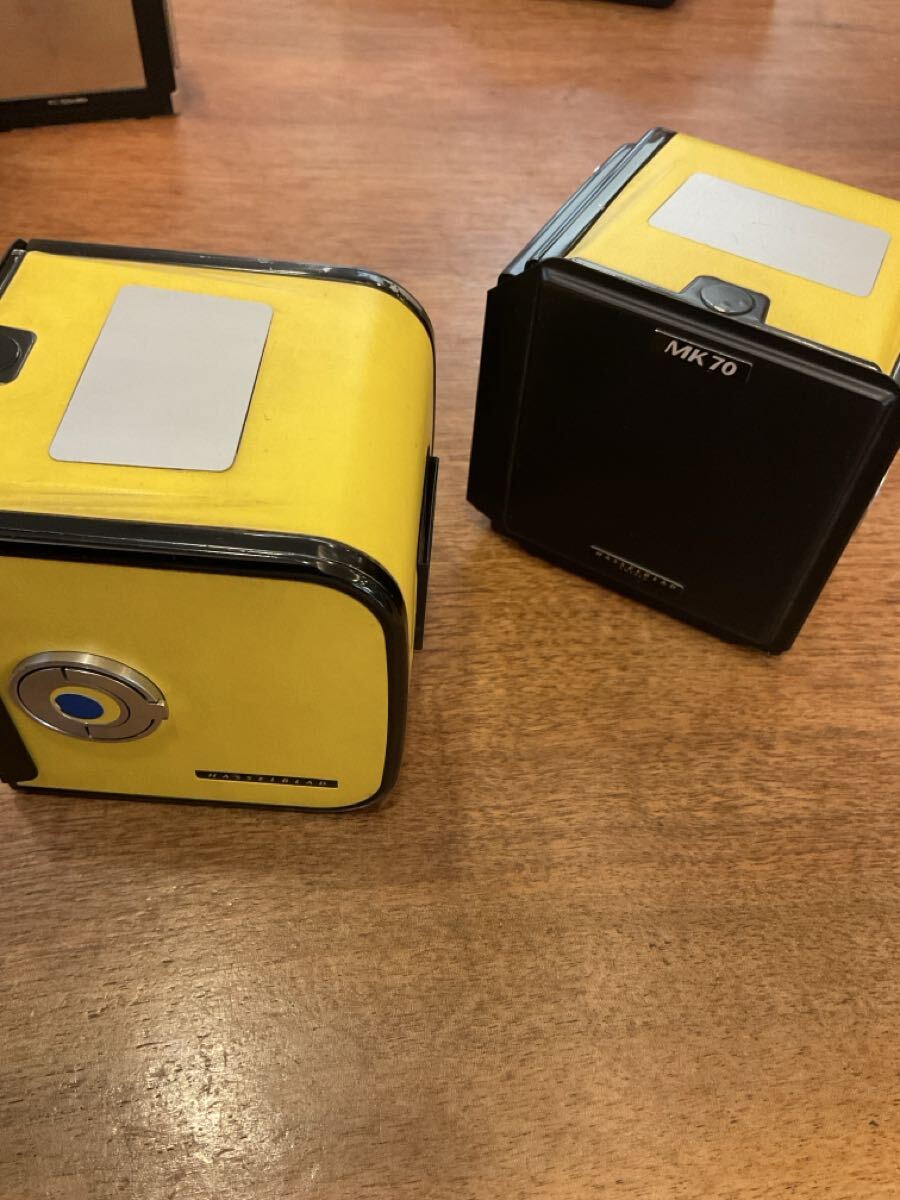 オリジナル稀少品ハッセルブラッド Hasselblad NASA MK70 フィルムマガジン 2個セット イエロー