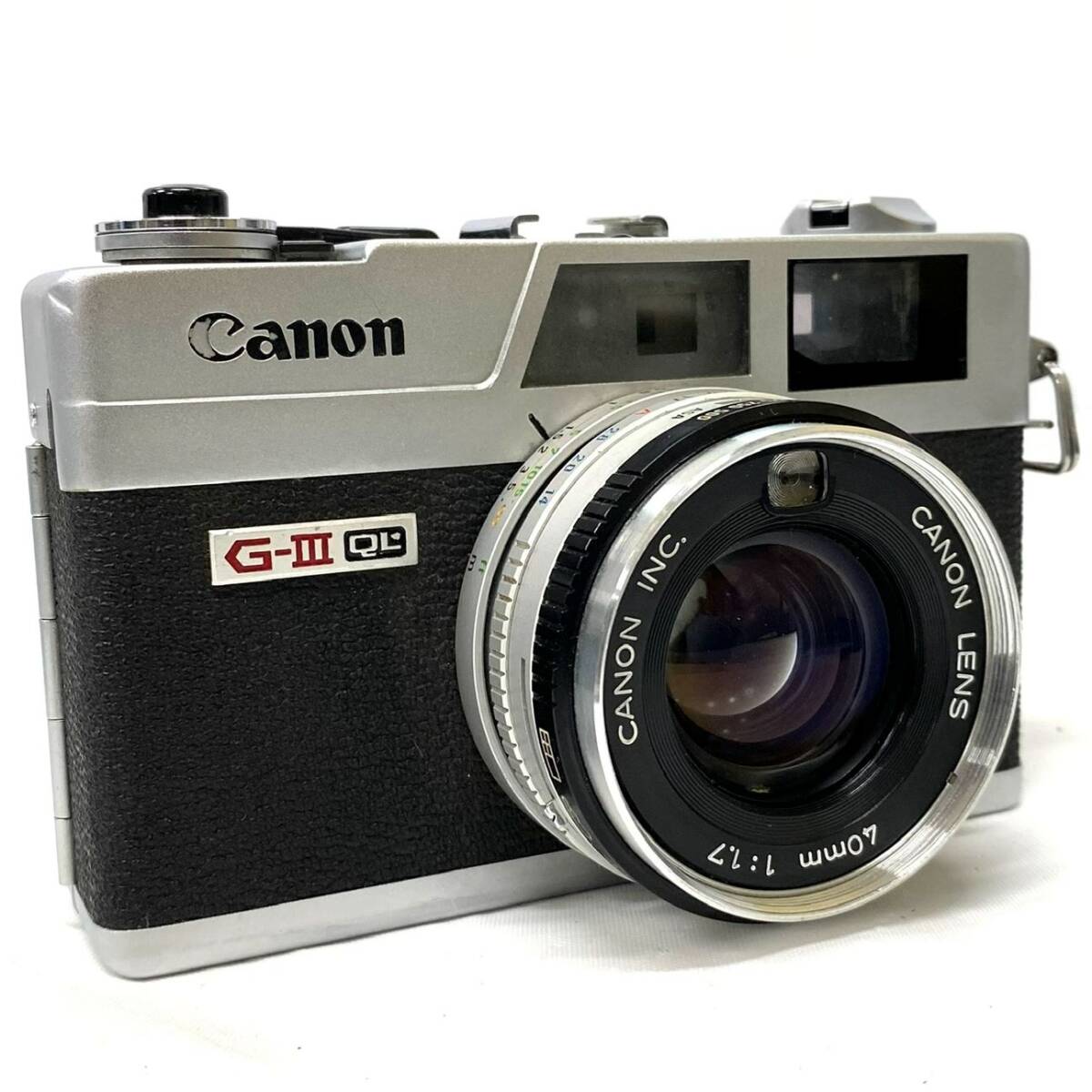 1円～ 6TN31560826 Canon キャノン Canonet キャノネット QL17 G-Ⅲ フィルムカメラ 40mm 1:1.7 撮影機器 通電動作未確認 現状品