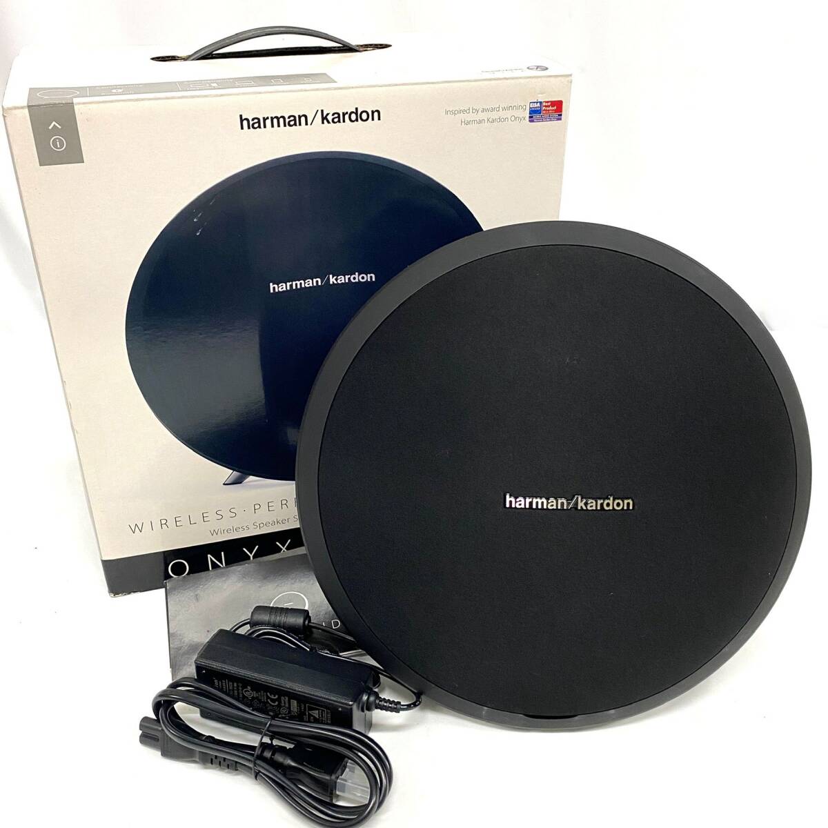 1円～ 2TN21060826 Harman Kardon ハーマンカードン ワイヤレススピーカー ONYX STUDIO Bluetooth 箱付き 通電確認 動作未確認 現状品