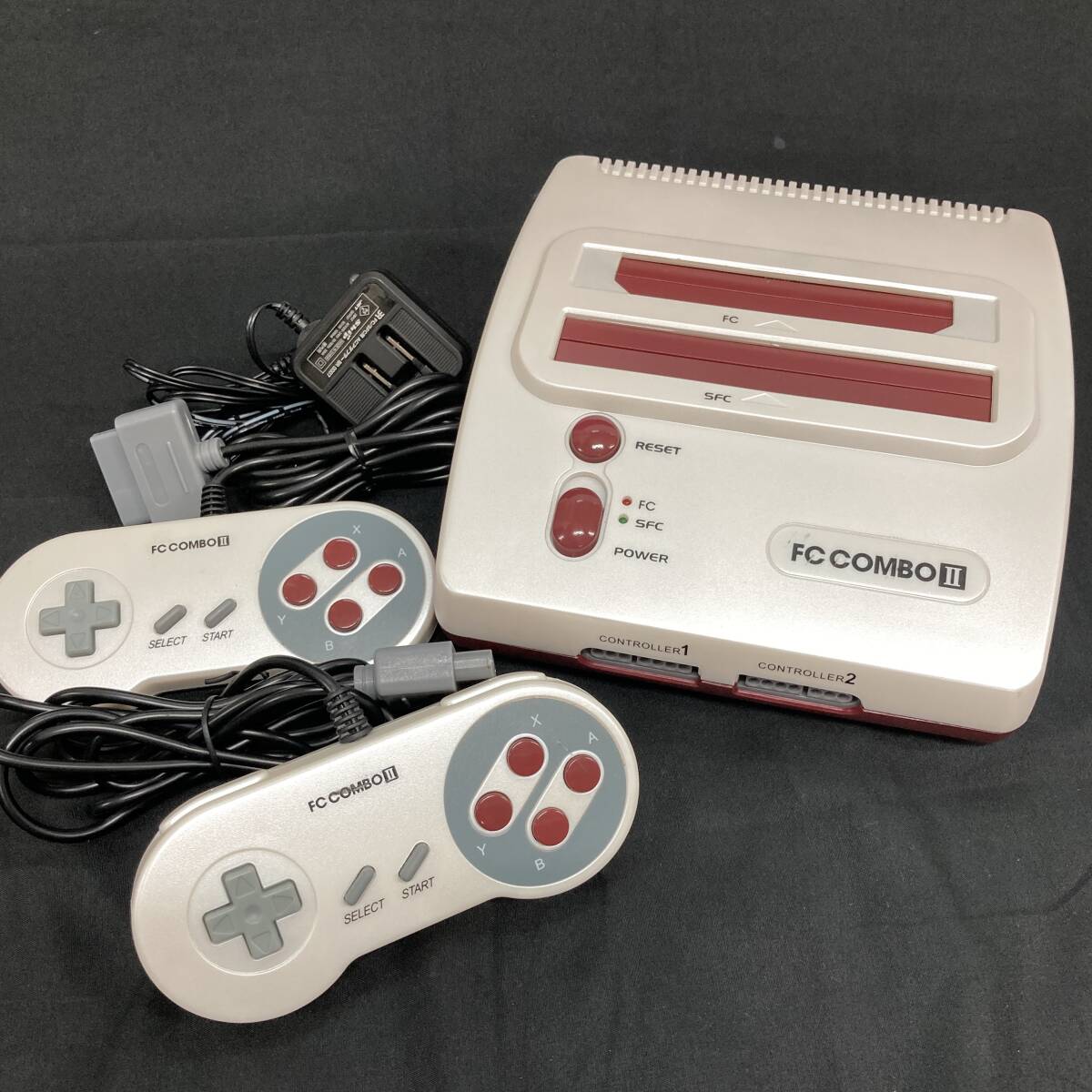 1円～ 8TN30080826 コロンバスサークル FC COMBO Ⅱ エフシーコンボ 2 コントローラー2点付き CC-SFC2-WT 通電確認 動作未確認 現状品