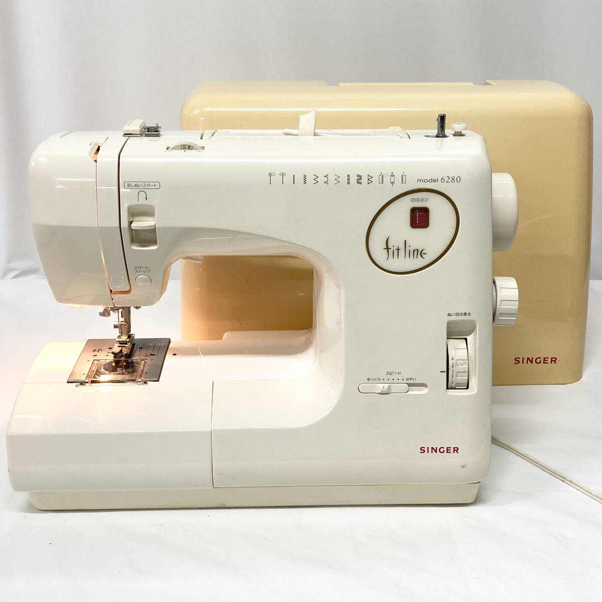 1円～ 2TN21070826 SINGER シンガー fitline フィットライン ミシン 裁縫 ハンドクラフト 6280 通電確認 動作未確認 現状品