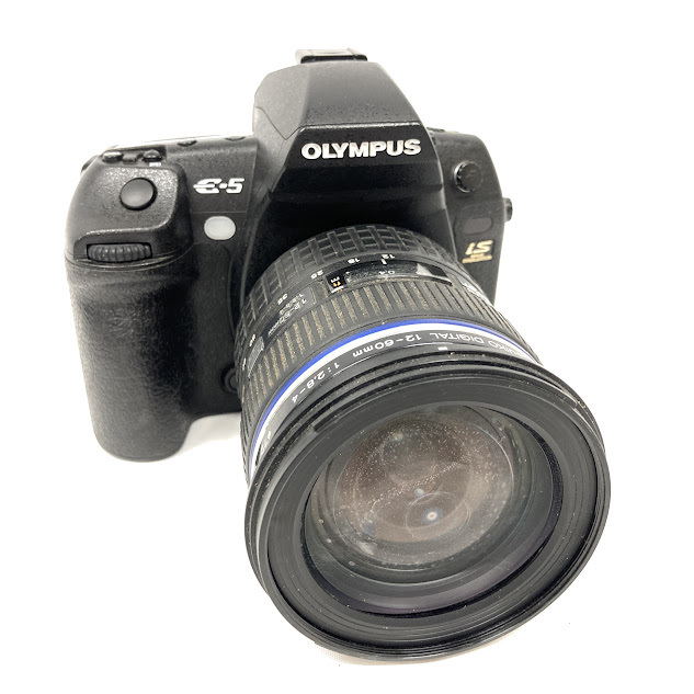 1円～ 6TN20180826 OLYMPUS オリンパス デジタル一眼レフカメラ 画面/レンズ劣化破損 充電器欠品 E-5 ZUIKO DIGITAL 12-60mm 1:2.8-4 Φ72