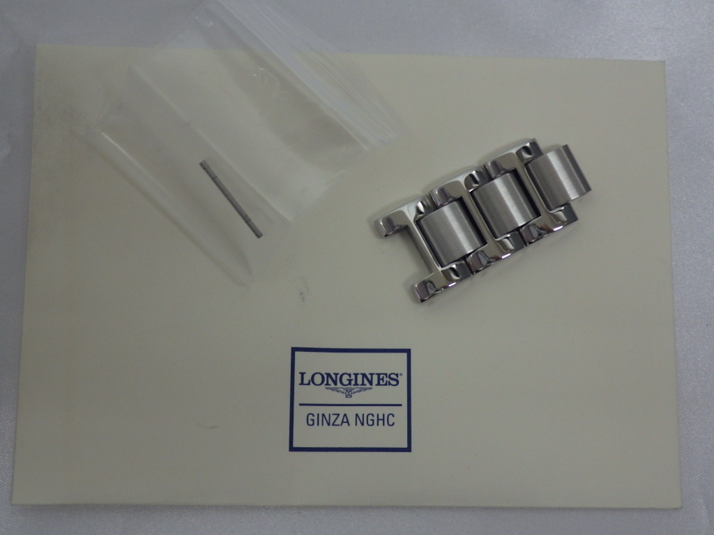 美品　LONGINES　ロンジン　コンクエスト　クラシック　18mm　純正コマ　3コマ　L2.785.4.58.6