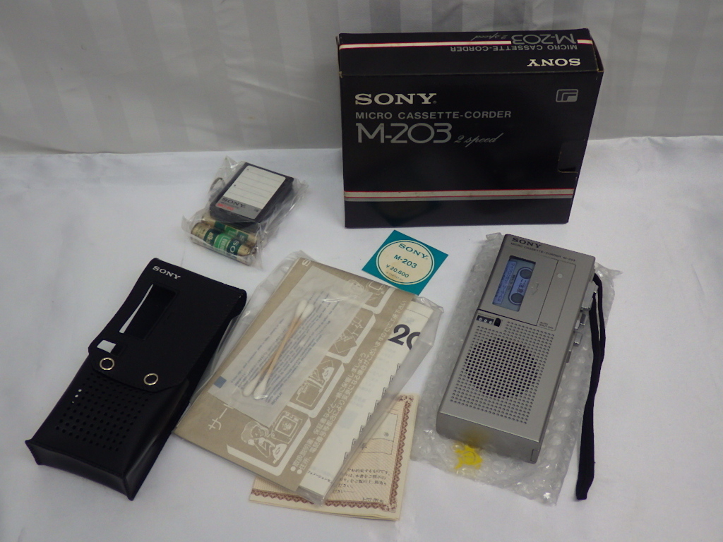 未使用保管品　ジャンク　SONY ソニー　マイクロカセットコーダー　M-203