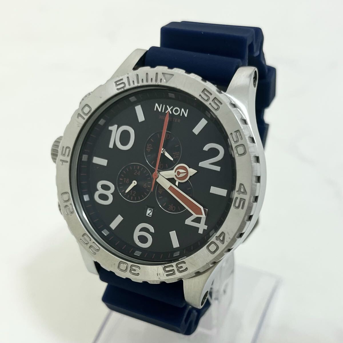 【魅惑の逸品】 実働 NIXON THE 51-30 CHRONO ニクソン アナログ クオーツ ビックフェイス クロノグラフ メンズ 腕時計 ウォッチ 稼動品