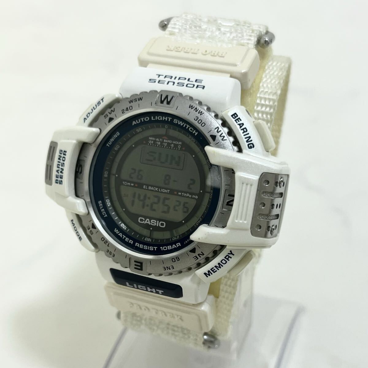【魅惑の逸品】 実働 CASIO PROTREK PRT-40 カシオ プロトレック デジタル クオーツ トリプルセンサー メンズ 腕時計 ウォッチ 稼動品