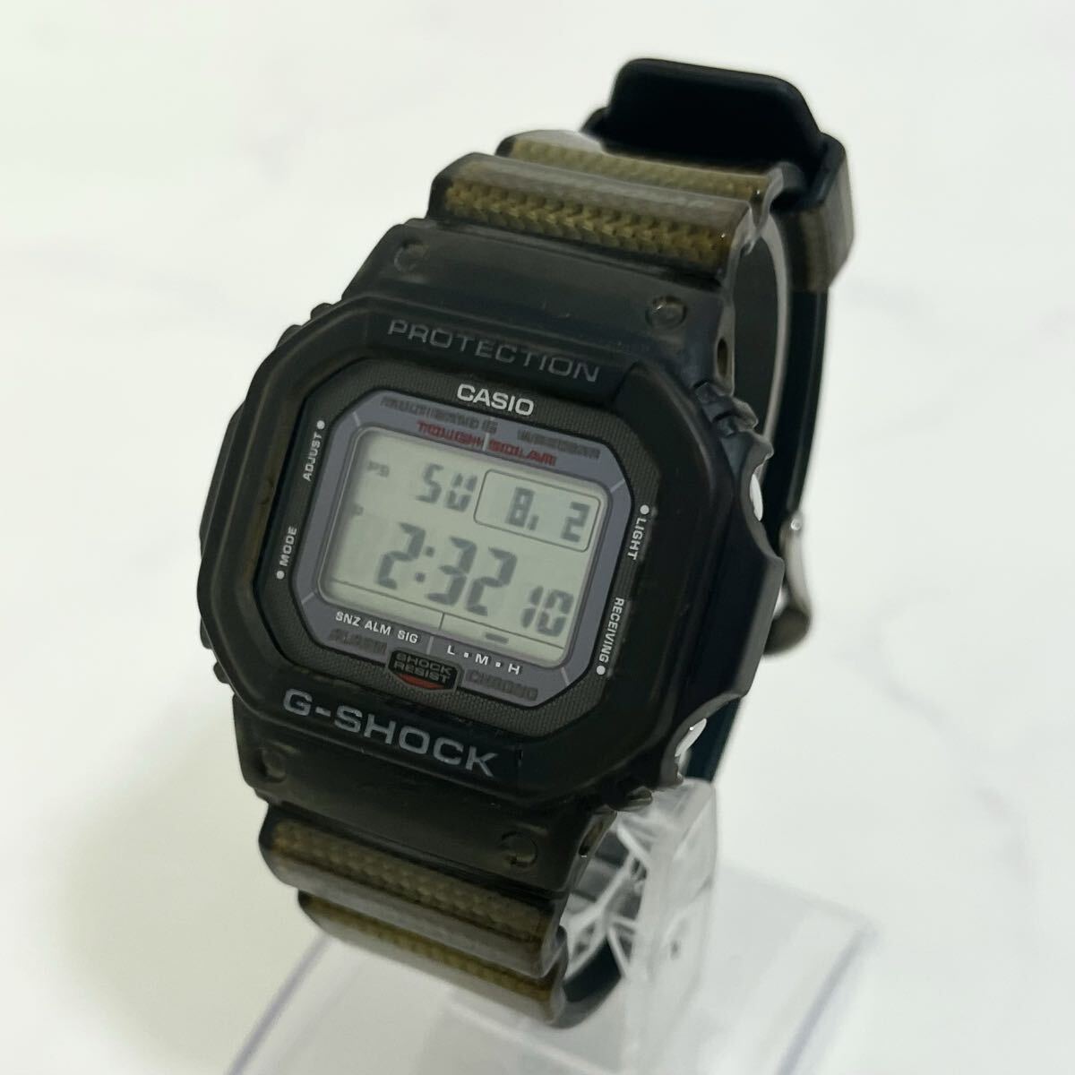 【人気モデル】 実働 CASIO G-SHOCK GW-S5600 カシオ Gショック スクエア デジタル タフソーラー カーボン メンズ 腕時計 ウォッチ 稼動品