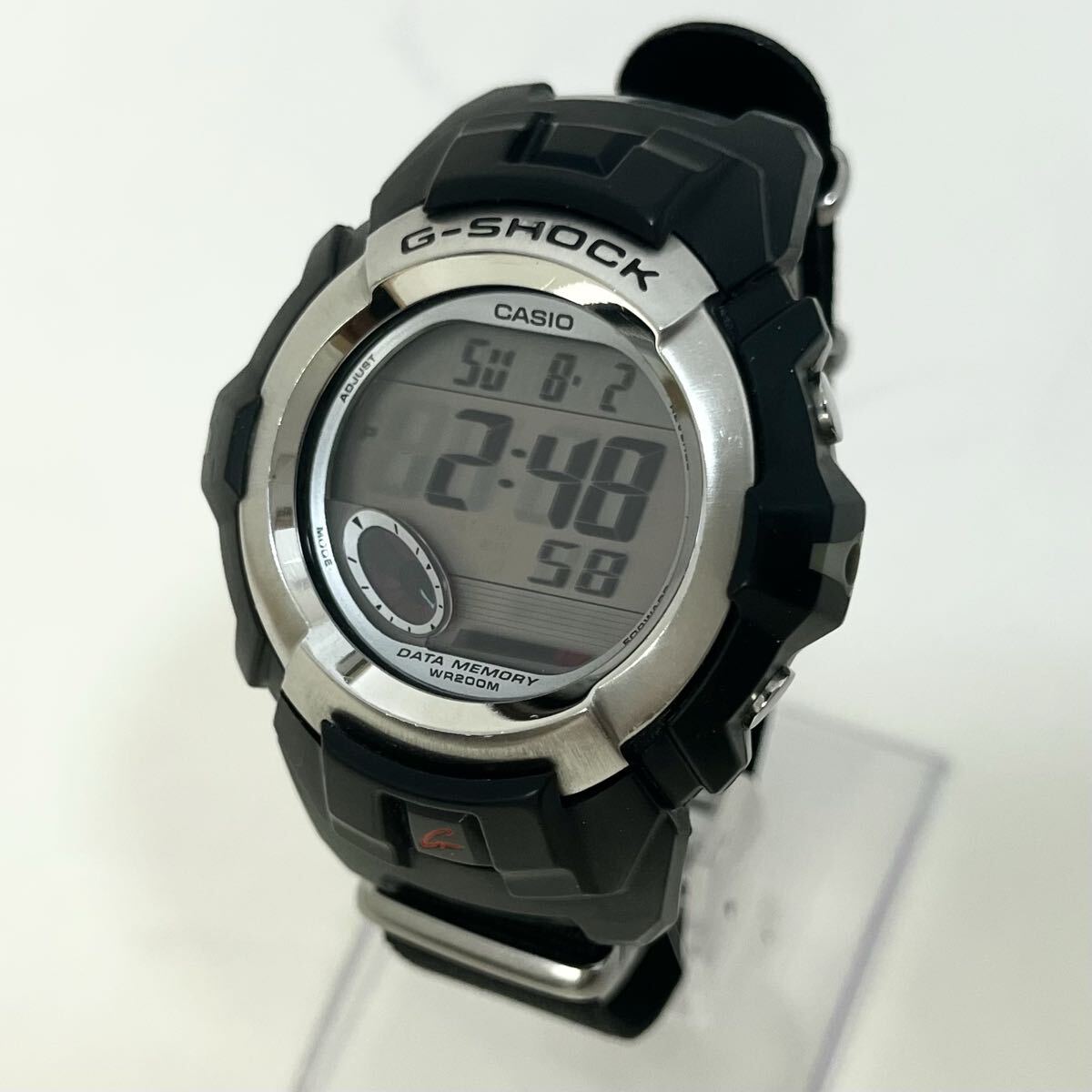 【実働】 CASIO G-SHOCK G-3011 カシオ Gショック デジタル クオーツ データメモリー メンズ 腕時計 ウォッチ シルバー ブラック 稼動品