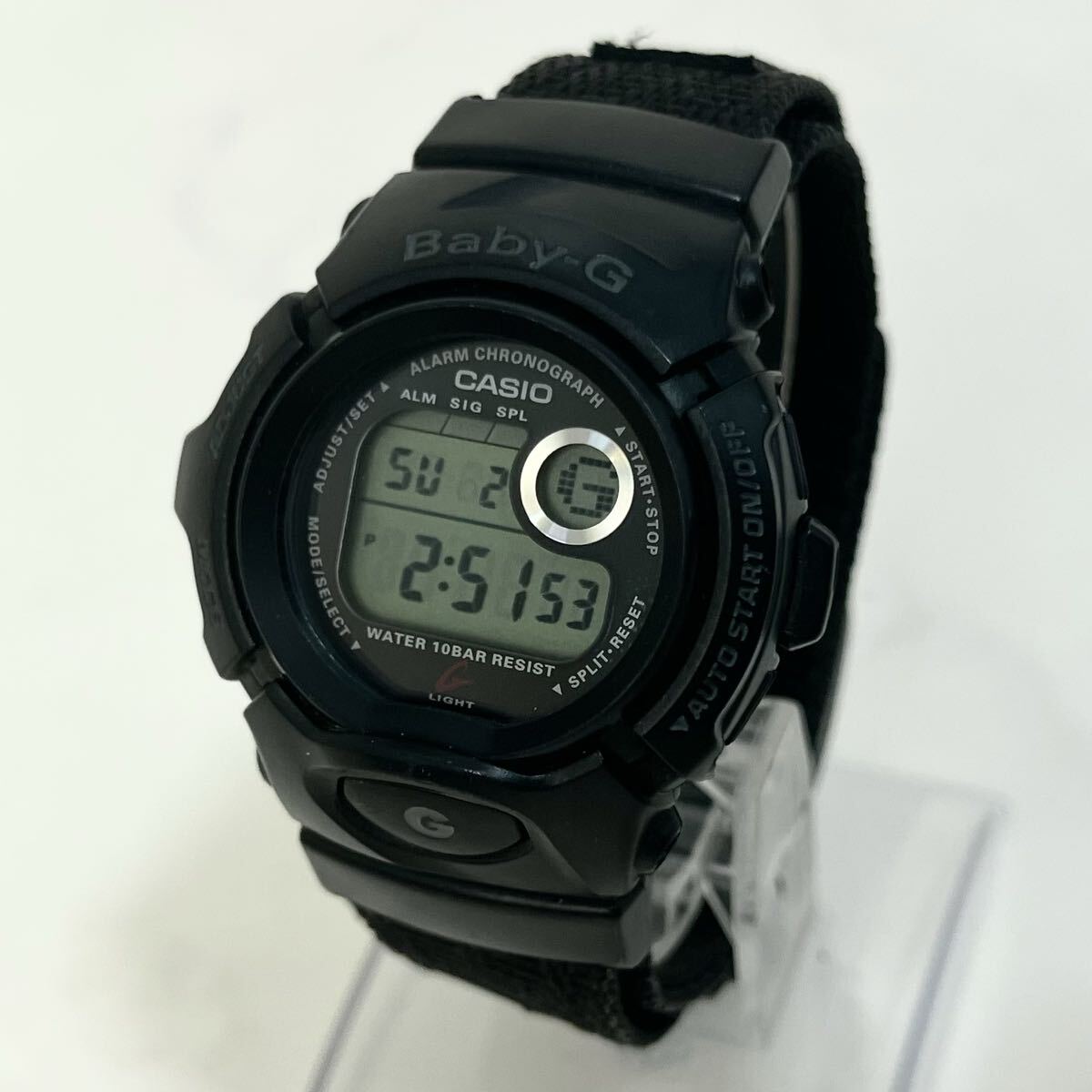 【希少な逸品】 実働 CASIO Baby-G BGX-099 カシオ ベビーG デジタル クオーツ らバースコレクション ブラック 腕時計 ウォッチ 稼動品