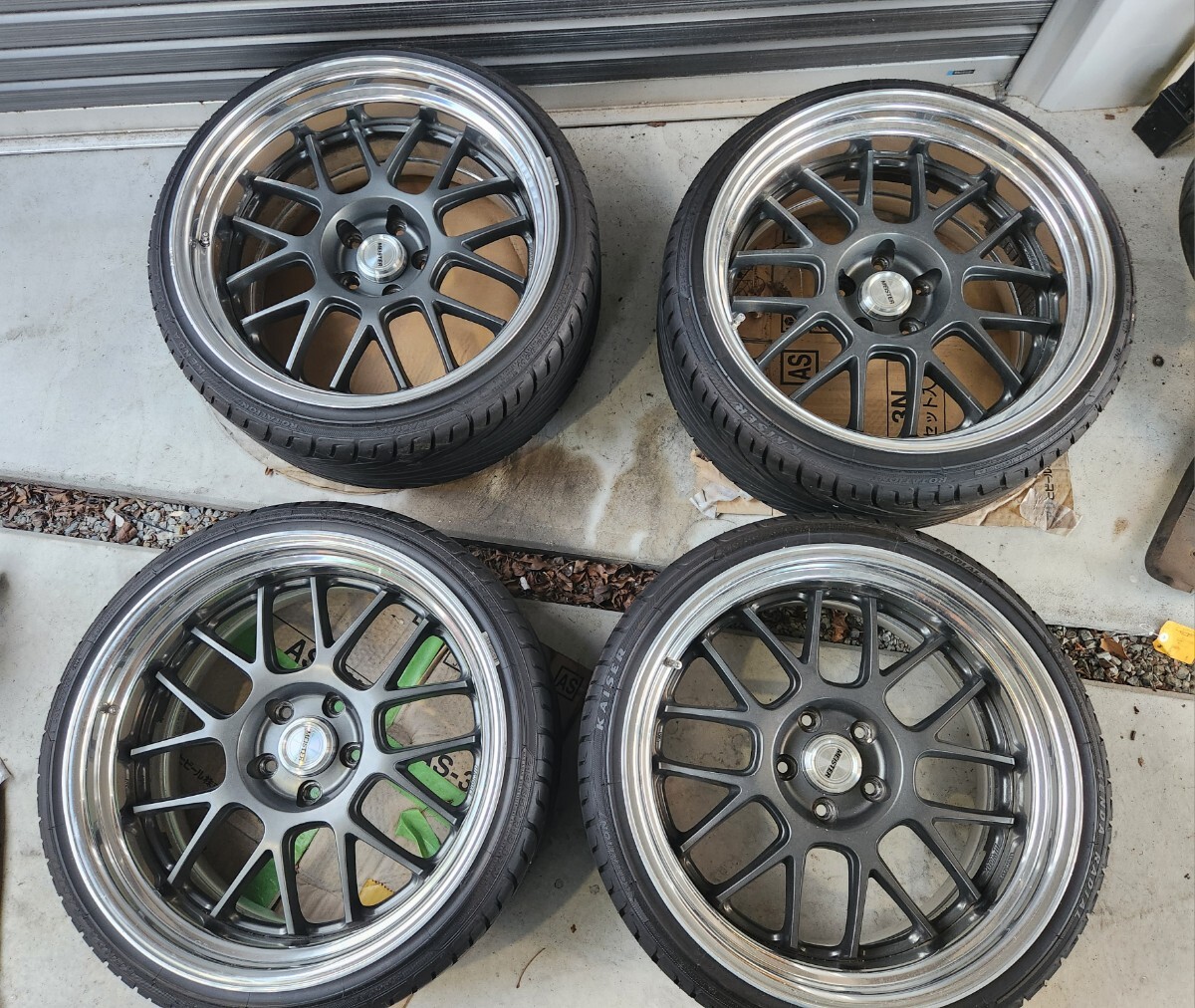 WORK　マイスター　M1R　19インチ　9j　9.5j　段リム　 5H 深リム PCD114