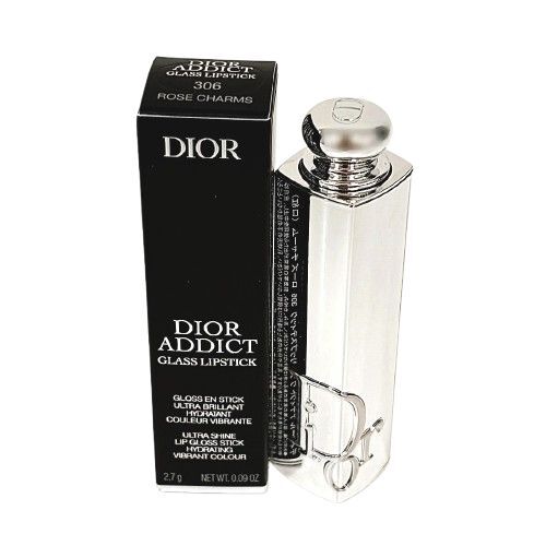 ＃【CD/Dior/ディオール】ディオール アディクト グラス リップスティック 306 ローズ チャーム 口紅 メイク コスメ 化粧品★19308