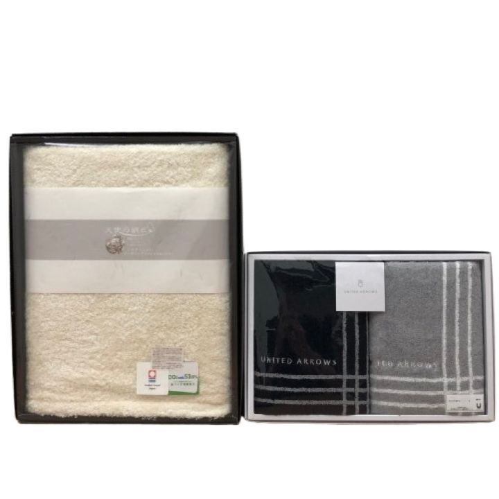 ●【タオルセット】天使の絹衣 バスタオル 1枚/ユナイテッドアローズ フェイスタオル 2枚 未開封品★33178