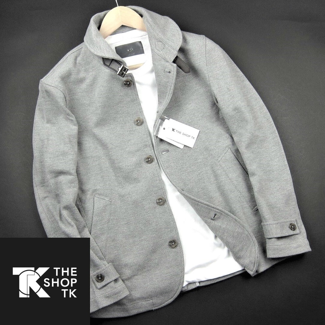 新品 ★ タケオキクチ THE SHOP TK ベルト衿 カットジャケット 793/012灰/【M】