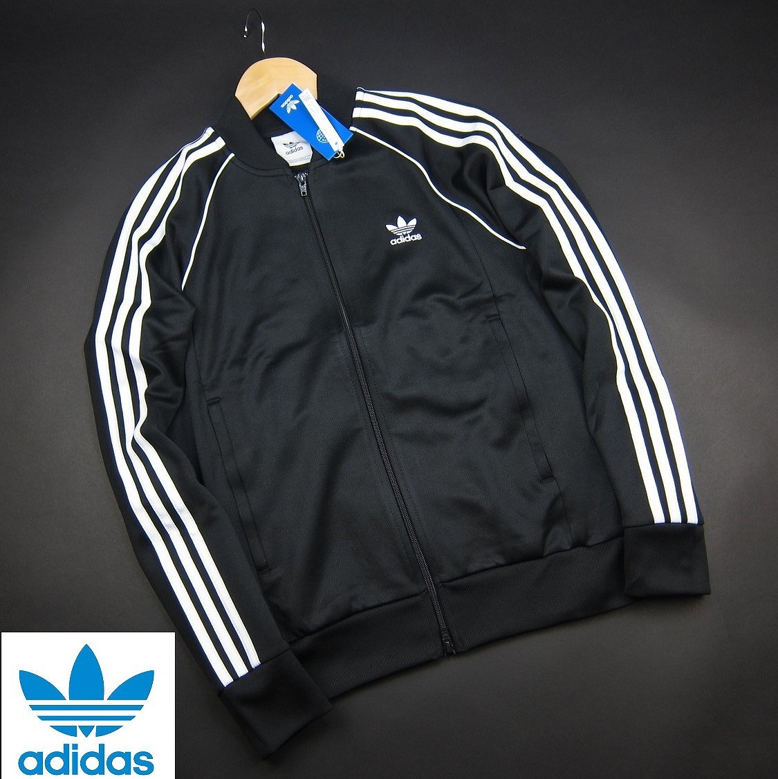 新品 ■ adidas originals アディダス オリジナルス アディカラー クラシックス SST トラックジャケット N67/198黒/【M】