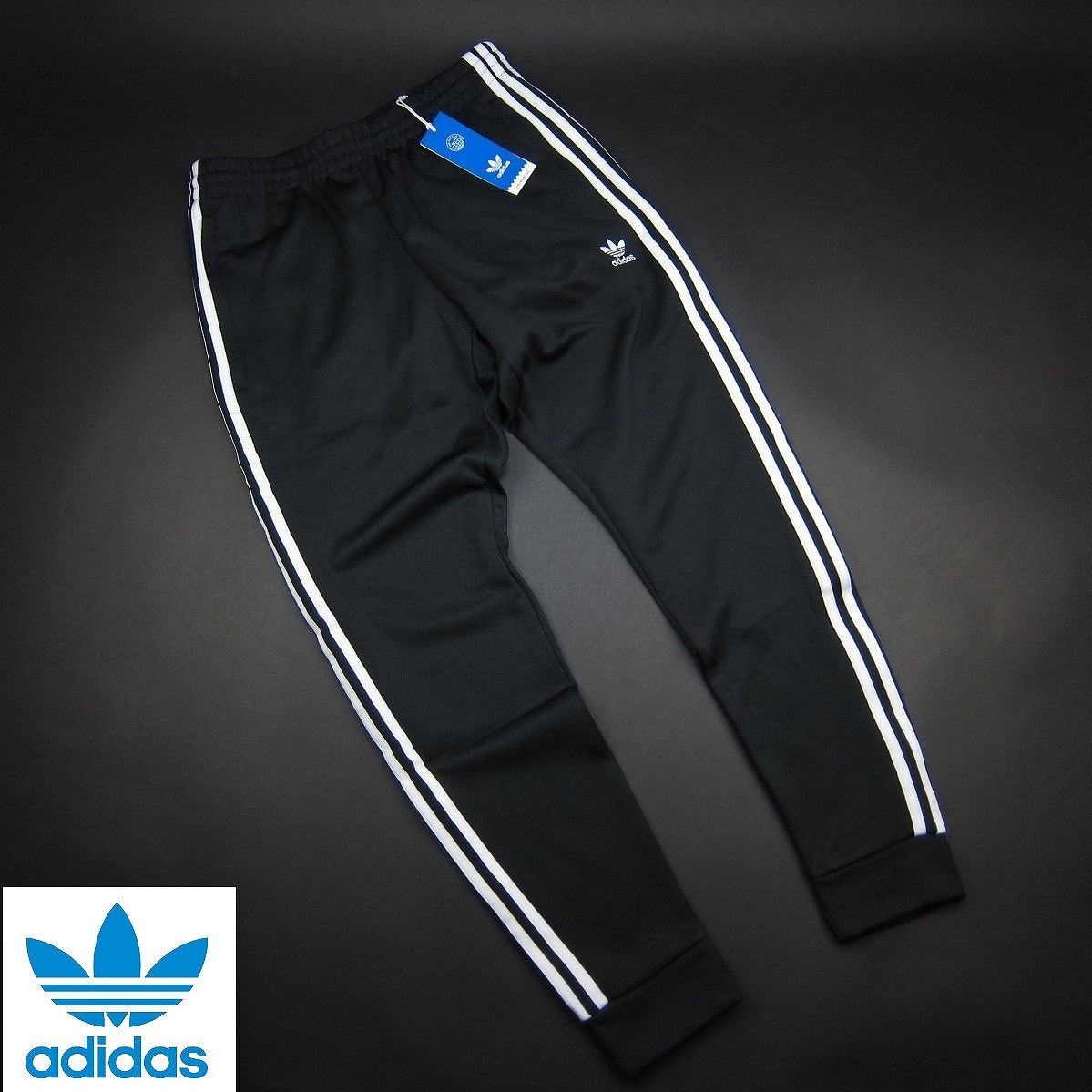 新品 ■ adidas originals アディダス オリジナルス アディカラー クラシックス SST トラックパンツ ジャージ N66/210黒/O【XL】