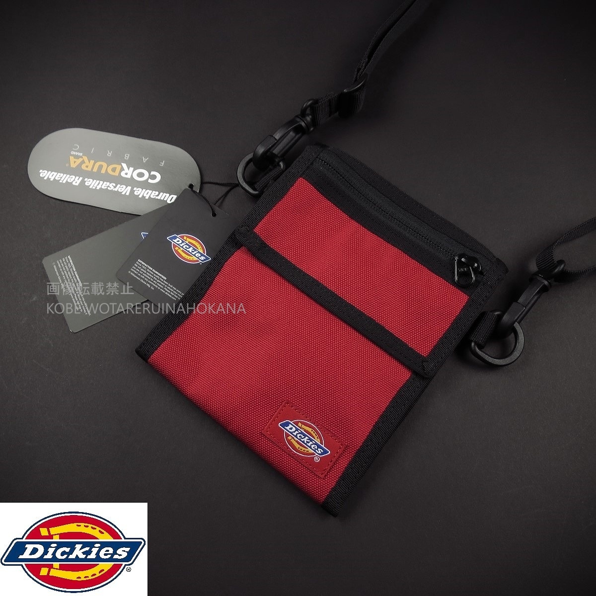 新品 ■ Dickies ディッキーズ CORDURA コーデュラ ショルダー ウォレット D28/赤