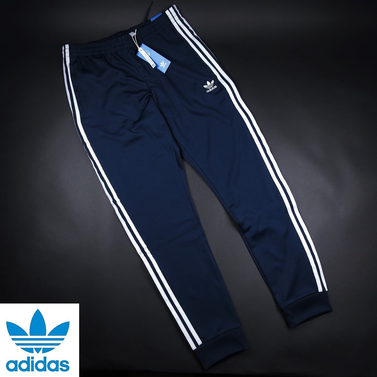新品 ■ adidas originals アディダス オリジナルス アディカラー クラシックス SST トラックパンツ ジャージ N66/353紺/XO【2XL】