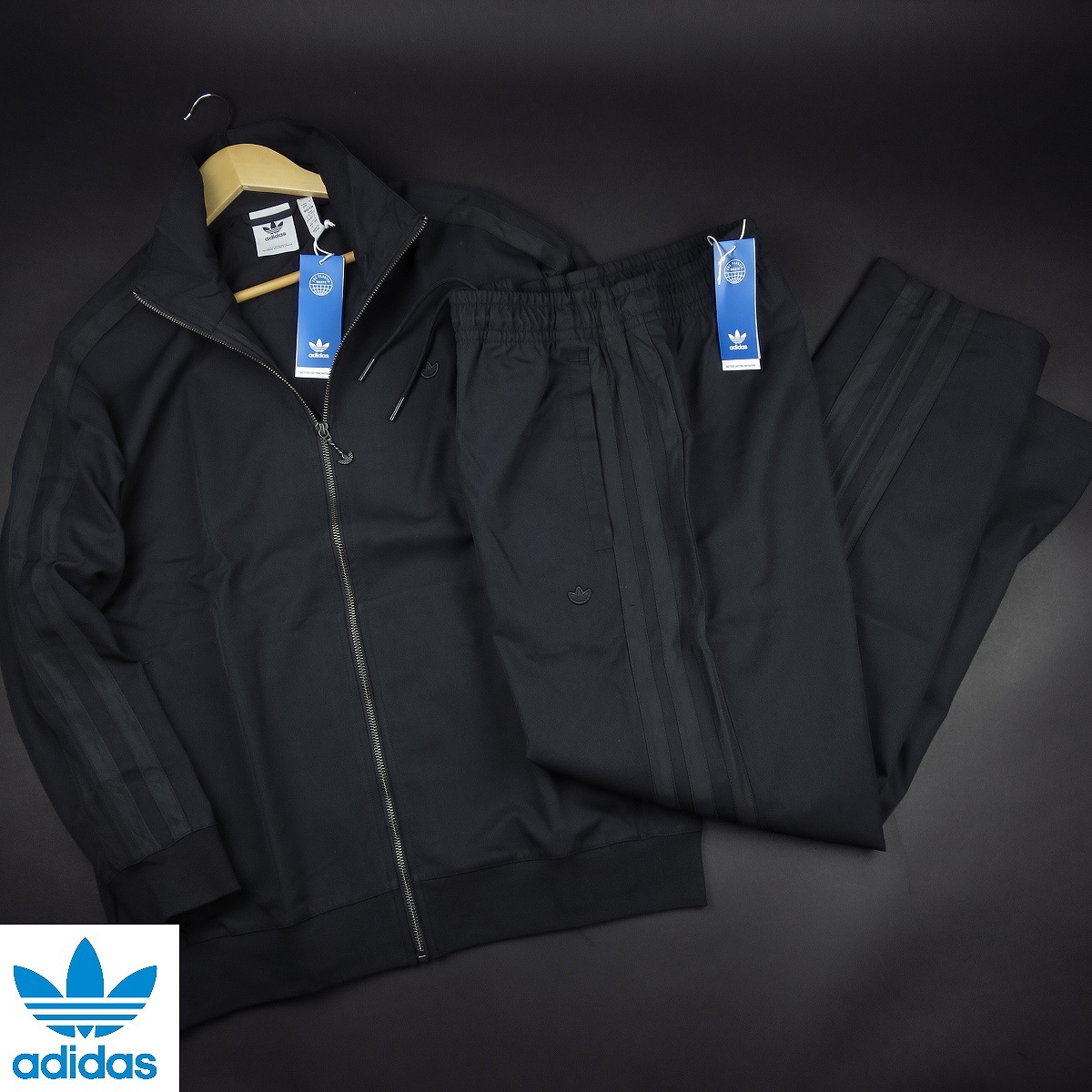 新品 ★ adidas originals アディダス オリジナルス アディカラー コンテンポ トラックジャケット パンツ セット497・976/914・915黒/【L】