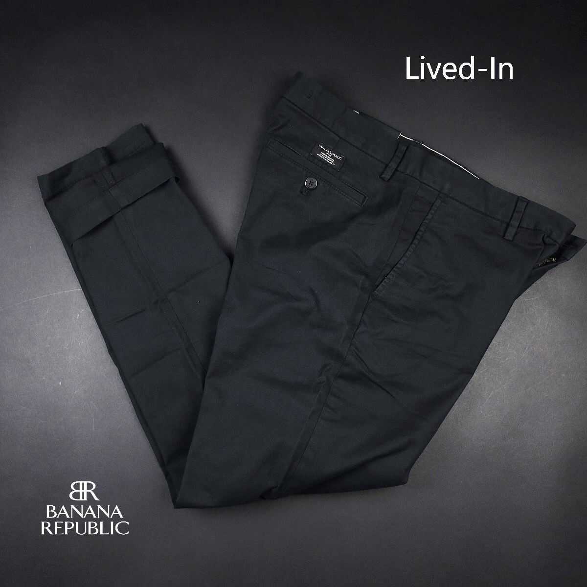 新品 ■ BANANA REPUBLIC バナナリパブリック ストレッチ チノパンツ 000/05黒/【31】