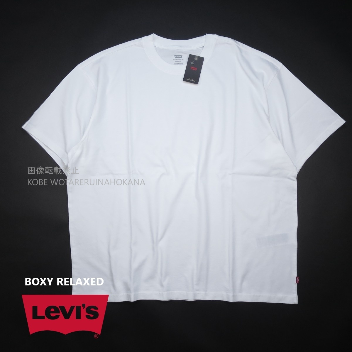 新品 ■ Levi’s リーバイス BOXY FIT クロップド Tシャツ 綿100% 0049F/0001 白/【L】【JP size XL】