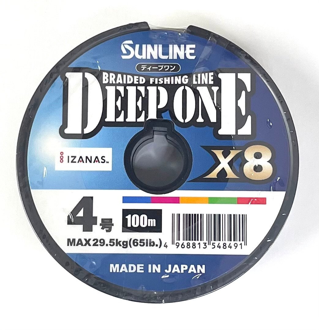 【1円スタート】 サンライン ディープワン X8 PEライン 4号 200m