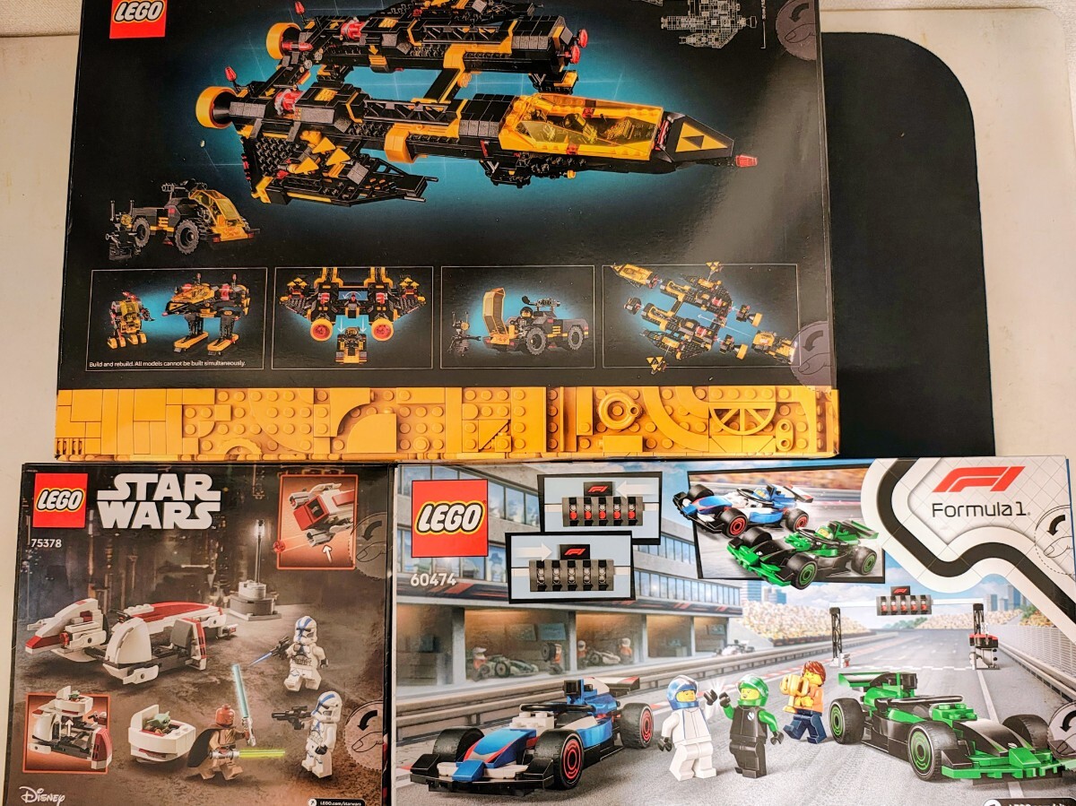 【新品未開封】レゴ(LEGO) 3点セット Blacktron / スター・ウォーズ / F1