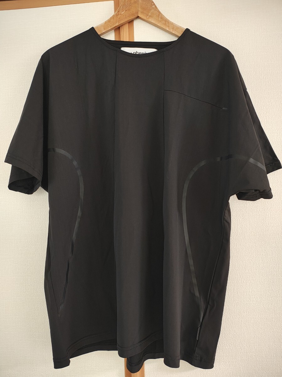 【良品】+phenix プラスフェニックス ストレッチナイロンTシャツ M 黒