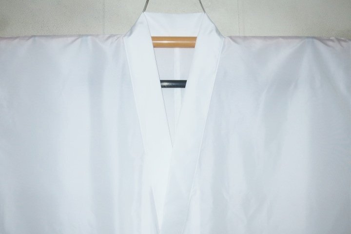 今夏新作【オーダーサイズ】男性弓道用白長襦袢男物 単衣 К極薄サマーポリエステル 汗を利用して滑らせる素材で肌脱ぎを助ける 拾