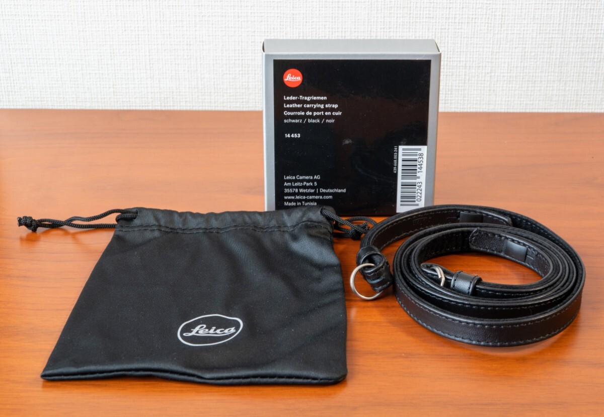 ライカ Leica キャリングストラップ サドルレザー ブラック 14453